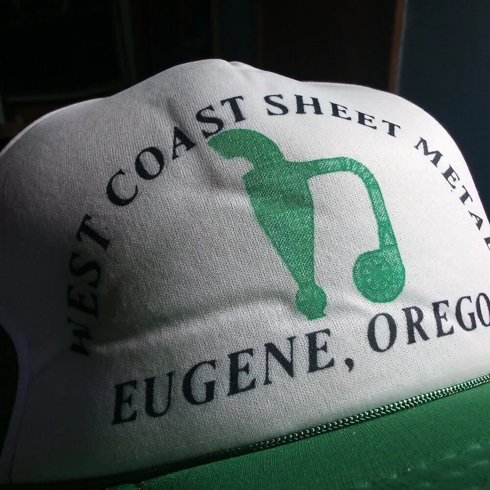 Deadstock Vintage West Coast Sheet Metal Snap Trucker Hat Cap